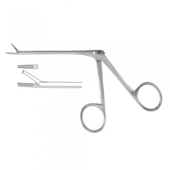 Hartmann Alligator Forceps 1 x 2 Teeth Stainless Steel, 8.5 cm - 3 1/4"